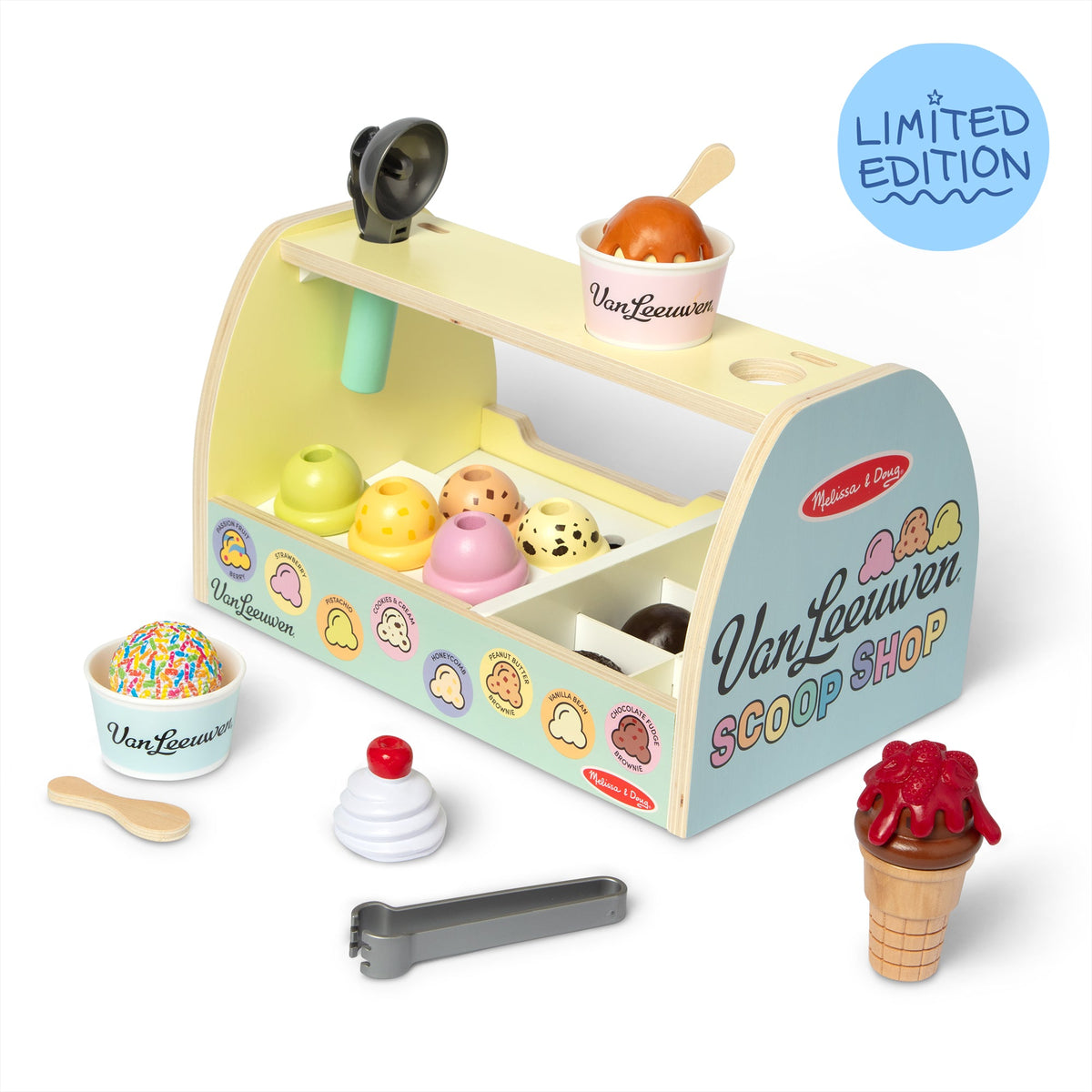 Melissa & Doug x Van Leeuwen Wooden Ice Cream Counter P0