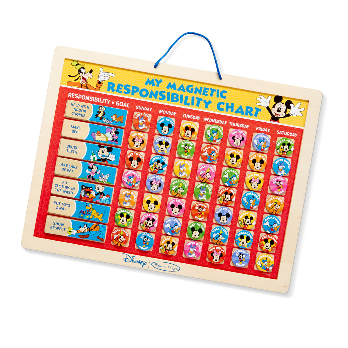 Mickey Mouse My Magnetic Responsibility Chart X2