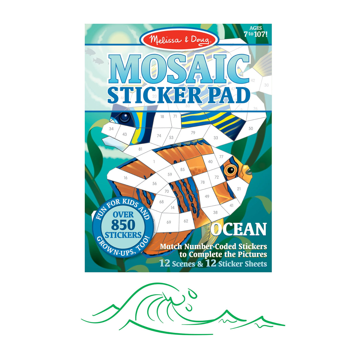 Mosaic Sticker Pad - Ocean Z5