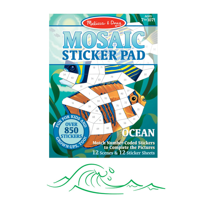 Mosaic Sticker Pad - Ocean Z5