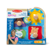 Ms. Rachel™ Wooden Peek-a-Boo Jumbo Peg Puzzle – 4 Pieces X2