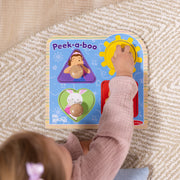 Ms. Rachel™ Wooden Peek-a-Boo Jumbo Peg Puzzle – 4 Pieces X2