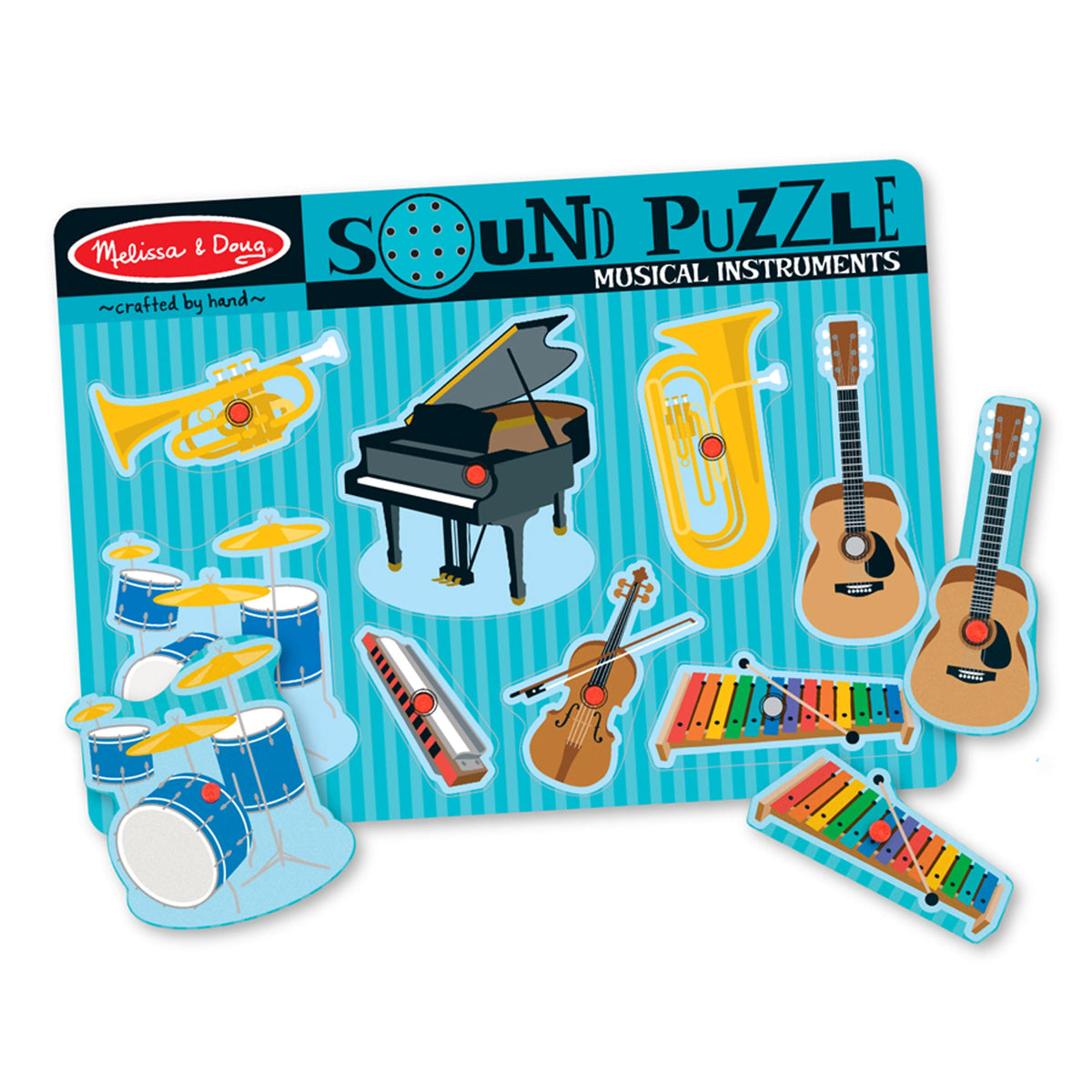 Musical Instruments Sound Puzzle - 8 Pieces R9
