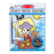 My First Paint With Water Kids' Art Pad With Paintbrush - Pirates, Space, Construction, and More J4