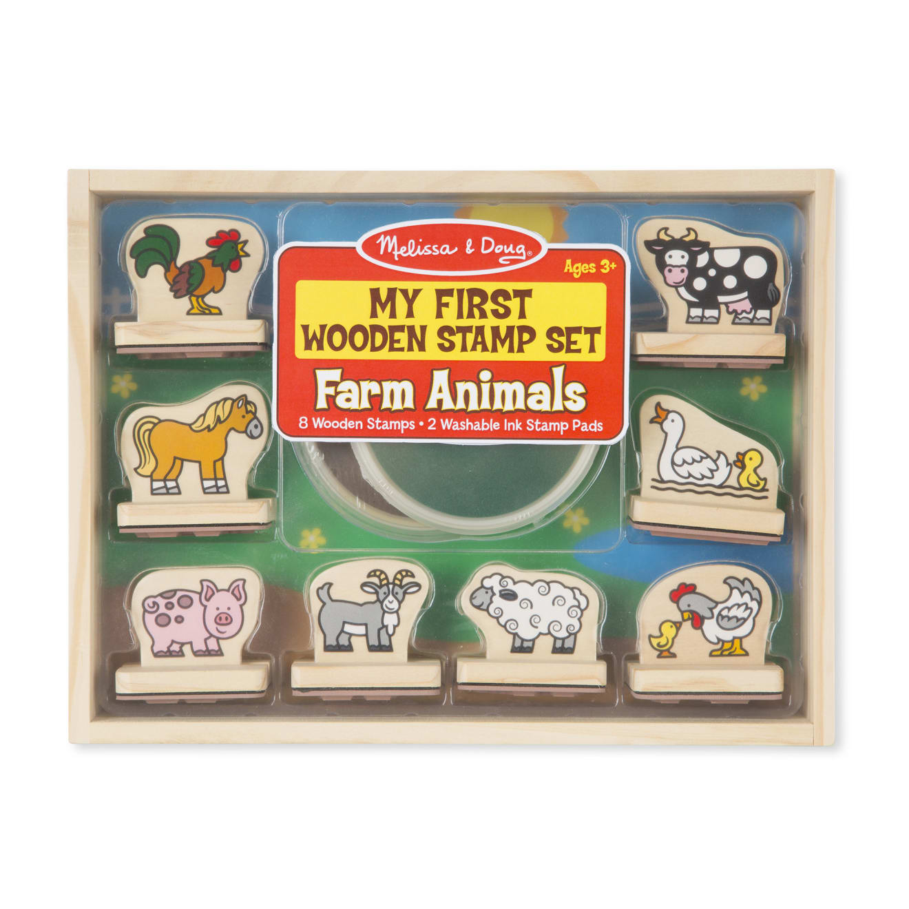 My First Wooden Stamp Set - Farm Animals S8