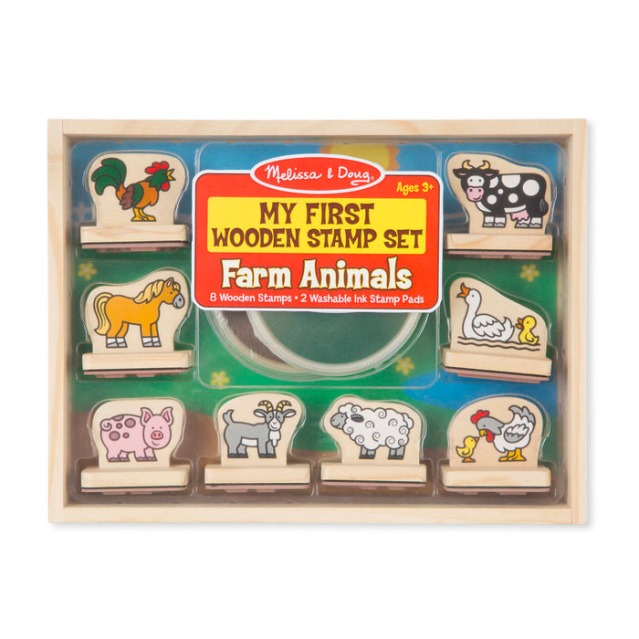 My First Wooden Stamp Set - Farm Animals Y3