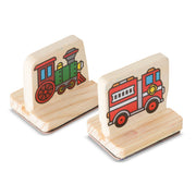 My First Wooden Stamp Set - Vehicles R7