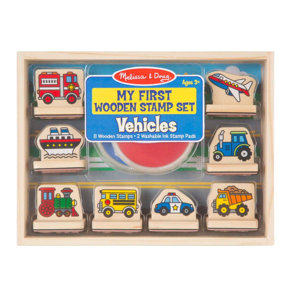 My First Wooden Stamp Set - Vehicles Z5
