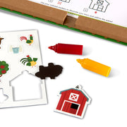 Natural Play: Play, Draw, Create Reusable Drawing & Magnet Kit – Farm C2