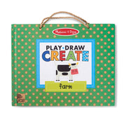 Natural Play: Play, Draw, Create Reusable Drawing & Magnet Kit – Farm X3