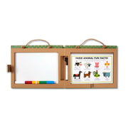 Natural Play: Play, Draw, Create Reusable Drawing & Magnet Kit – Farm X3