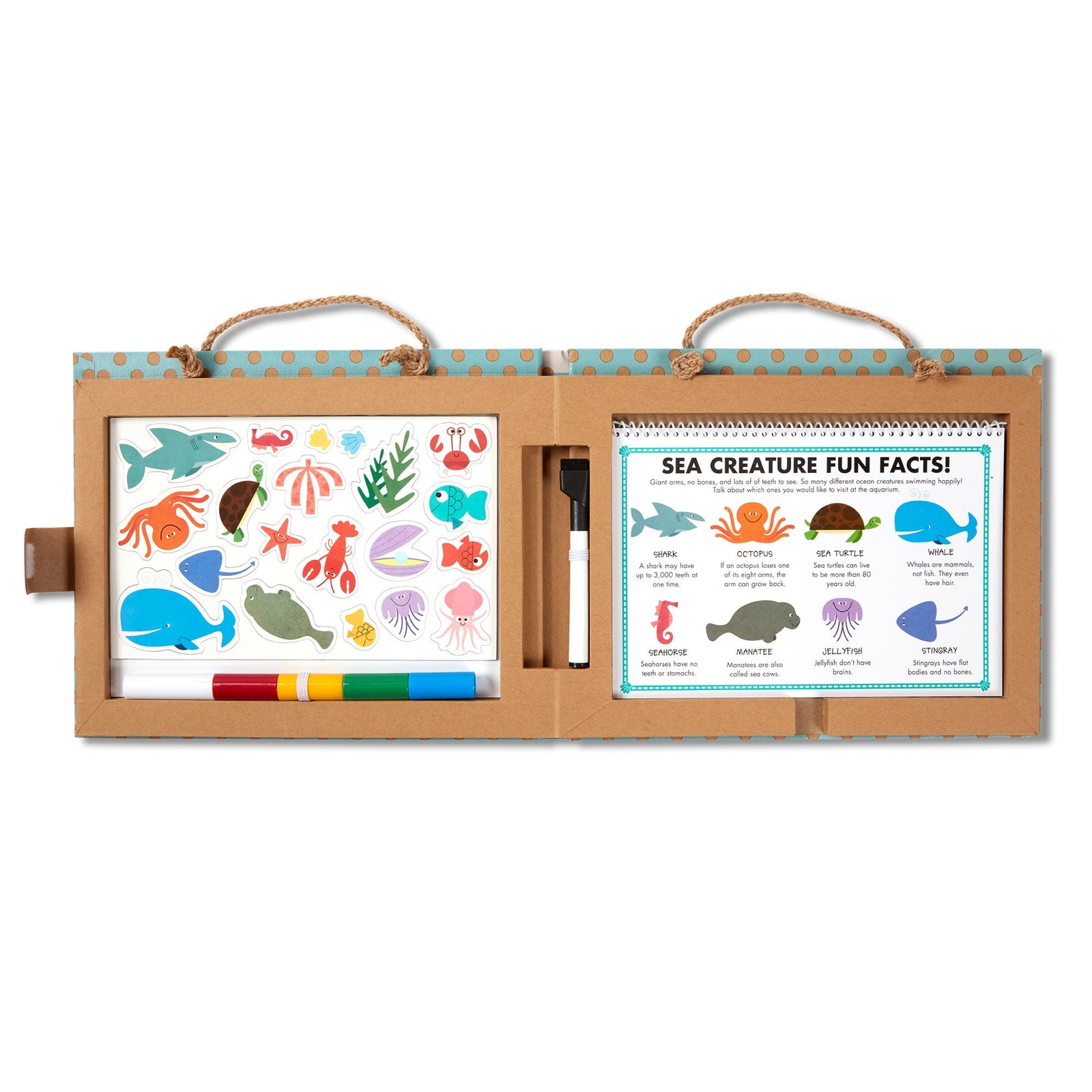 Natural Play: Play, Draw, Create Reusable Drawing & Magnet Kit – Ocean L3