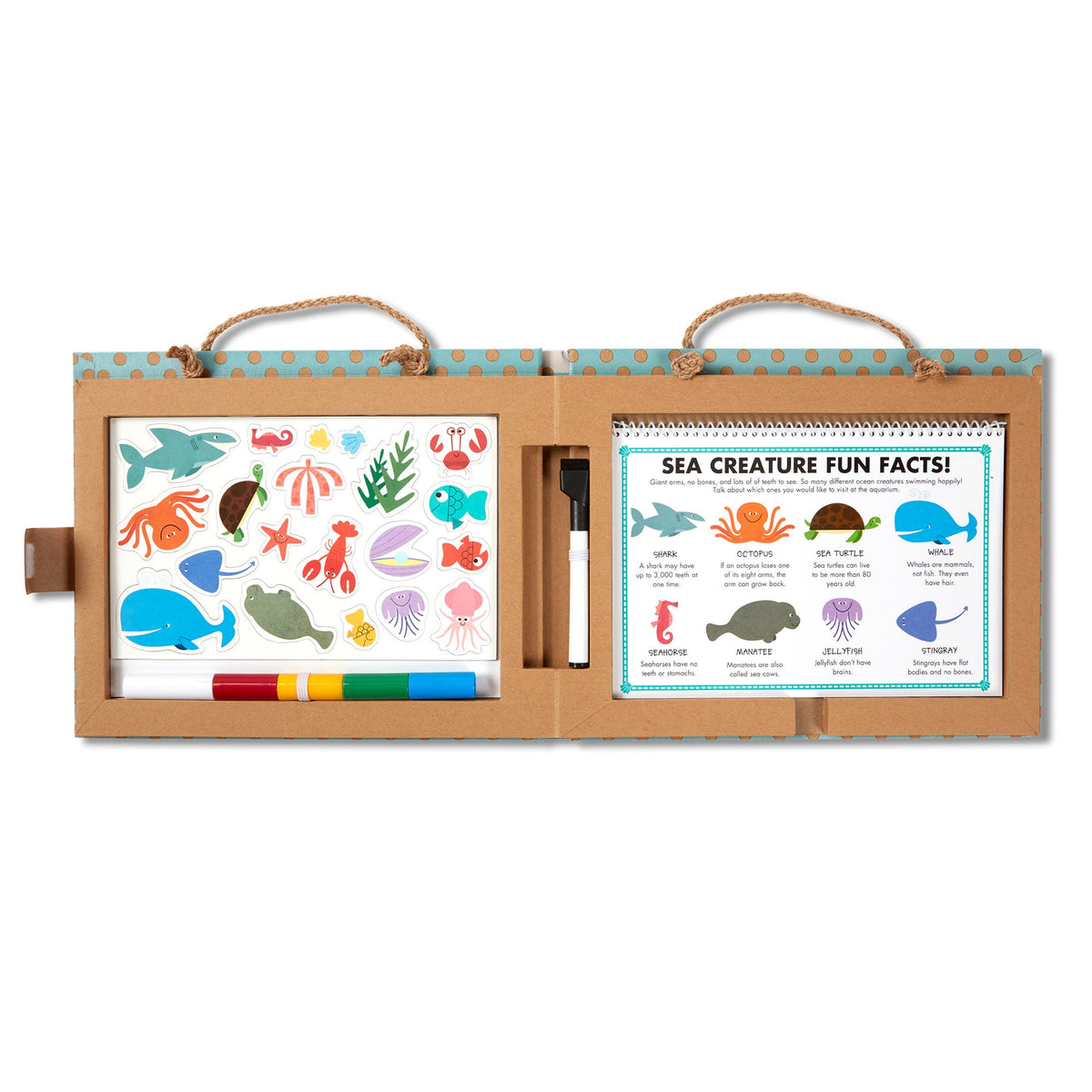 Natural Play: Play, Draw, Create Reusable Drawing & Magnet Kit – Ocean W4