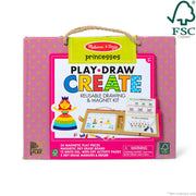 Natural Play: Play, Draw, Create Reusable Drawing & Magnet Kit – Princesses L9
