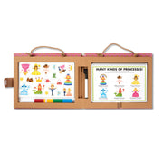 Natural Play: Play, Draw, Create Reusable Drawing & Magnet Kit – Princesses L9