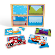 Natural Play Wooden Puzzle: Ready, Set, Go I6