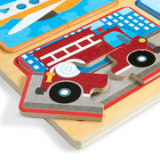 Natural Play Wooden Puzzle: Ready, Set, Go I6