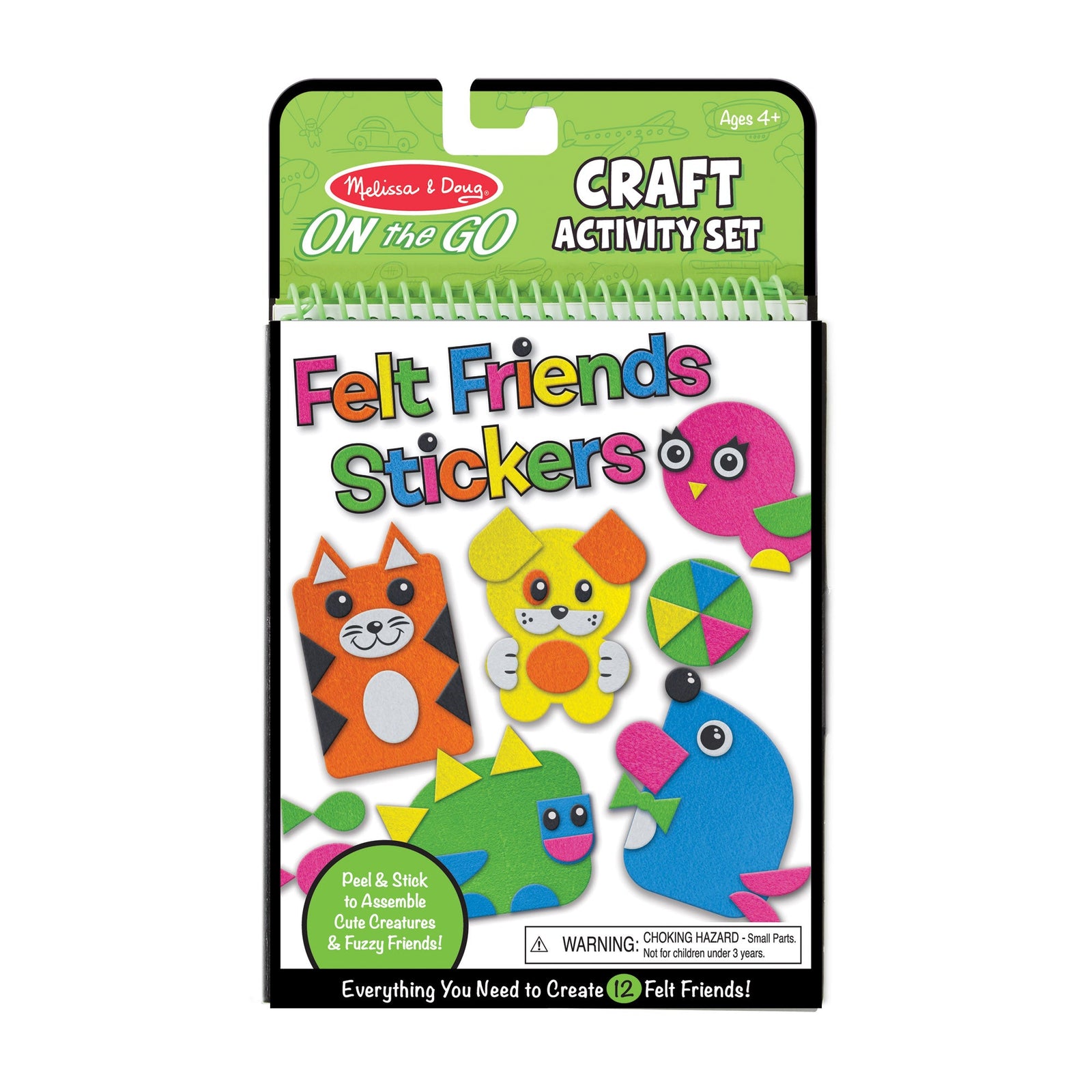 On-the-Go Felt Friends Stickers Craft Activity Set L3