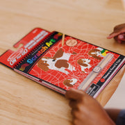 On the Go Scratch Art Color Reveal Pad - Animal Families S0