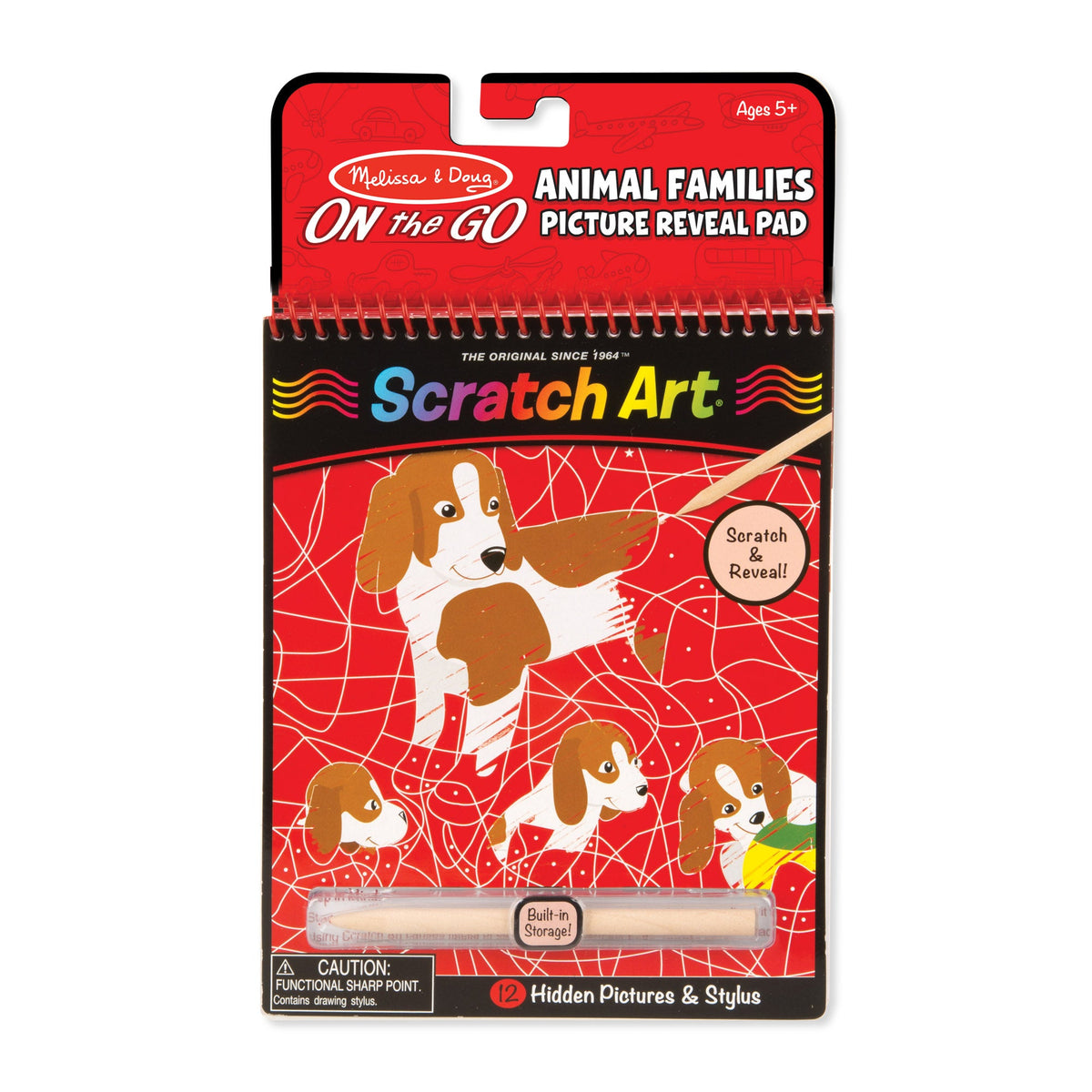 On the Go Scratch Art Color Reveal Pad - Animal Families V0