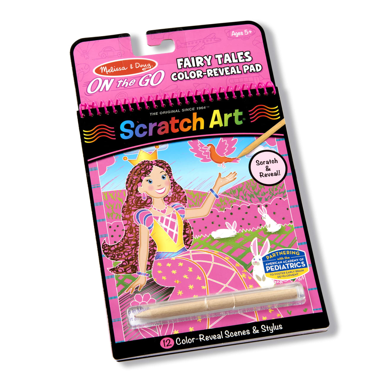 On the Go Scratch Art Color Reveal Pad - Fairy Tales G9