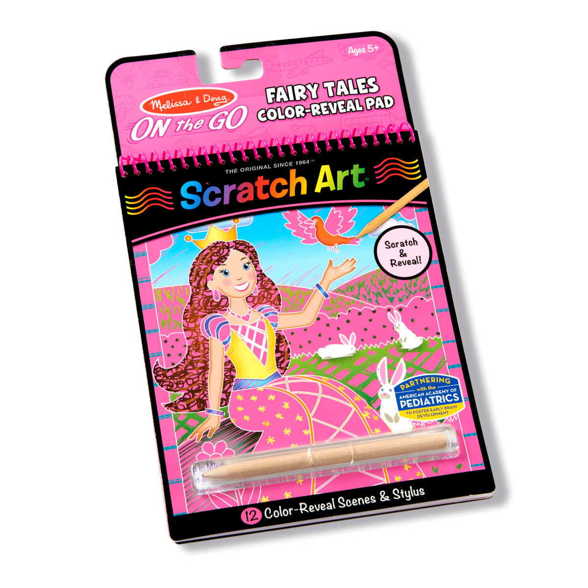 On the Go Scratch Art Color Reveal Pad - Fairy Tales R6