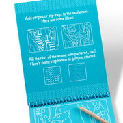 On the Go Scratch Art Color-Reveal Pad -  Sea Life W7