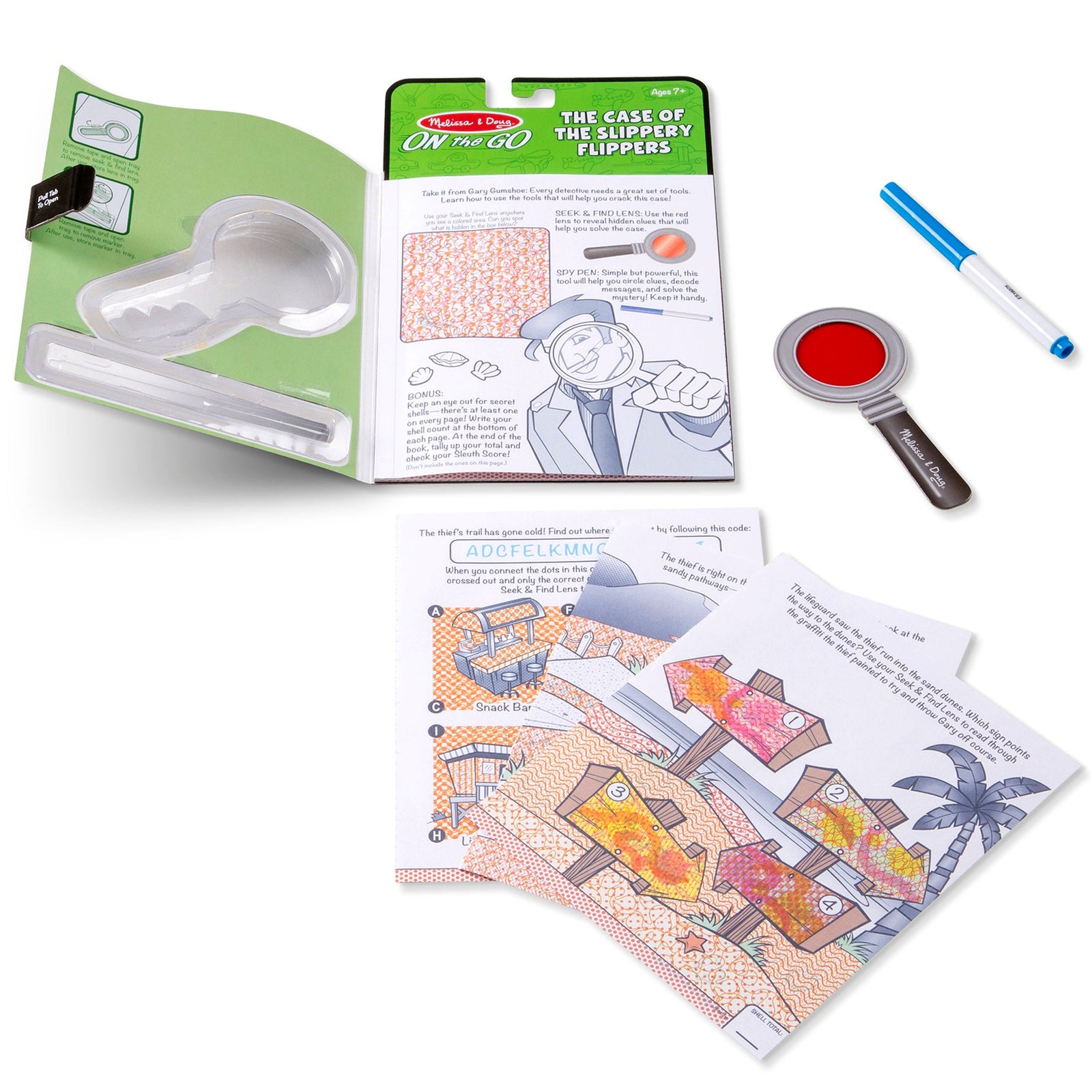 On the Go™ Secret Decoder Activity Books 3-Pack: Slippery Flippers, Runaway Ruby, Game Book S5