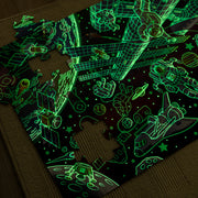 Outer Space Glow-in-the-Dark Floor Puzzle – 48 Pieces H6