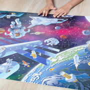 Outer Space Glow-in-the-Dark Floor Puzzle – 48 Pieces H6