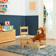 Pair of Solid Wood Chairs 2-Piece Set R3