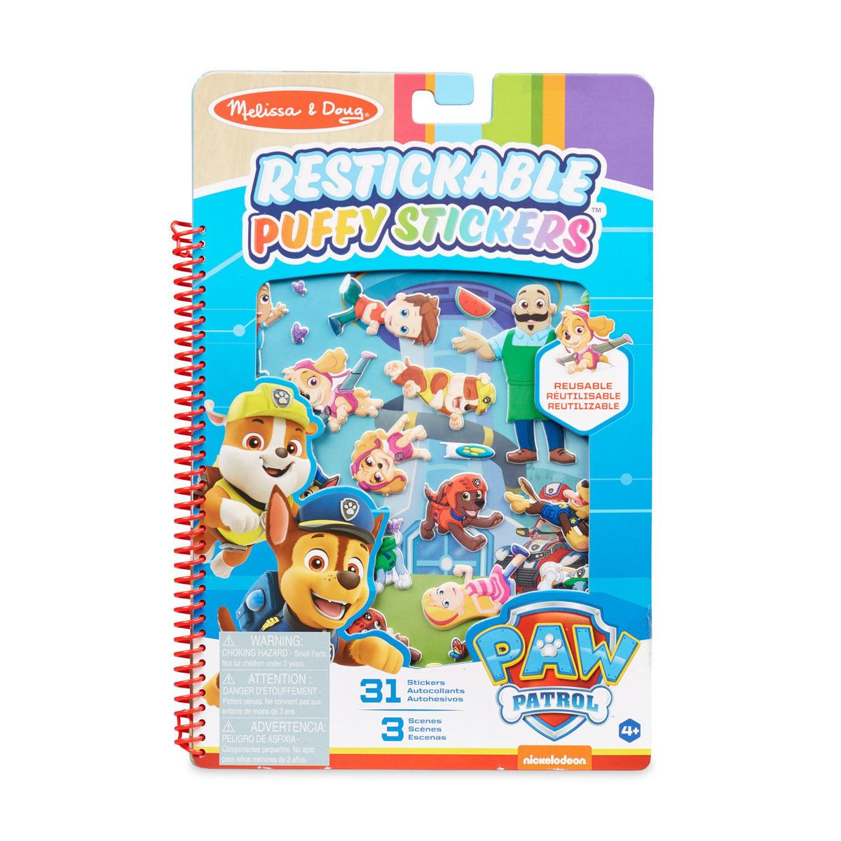 PAW Patrol Restickable Puffy Stickers - Adventure Bay C8
