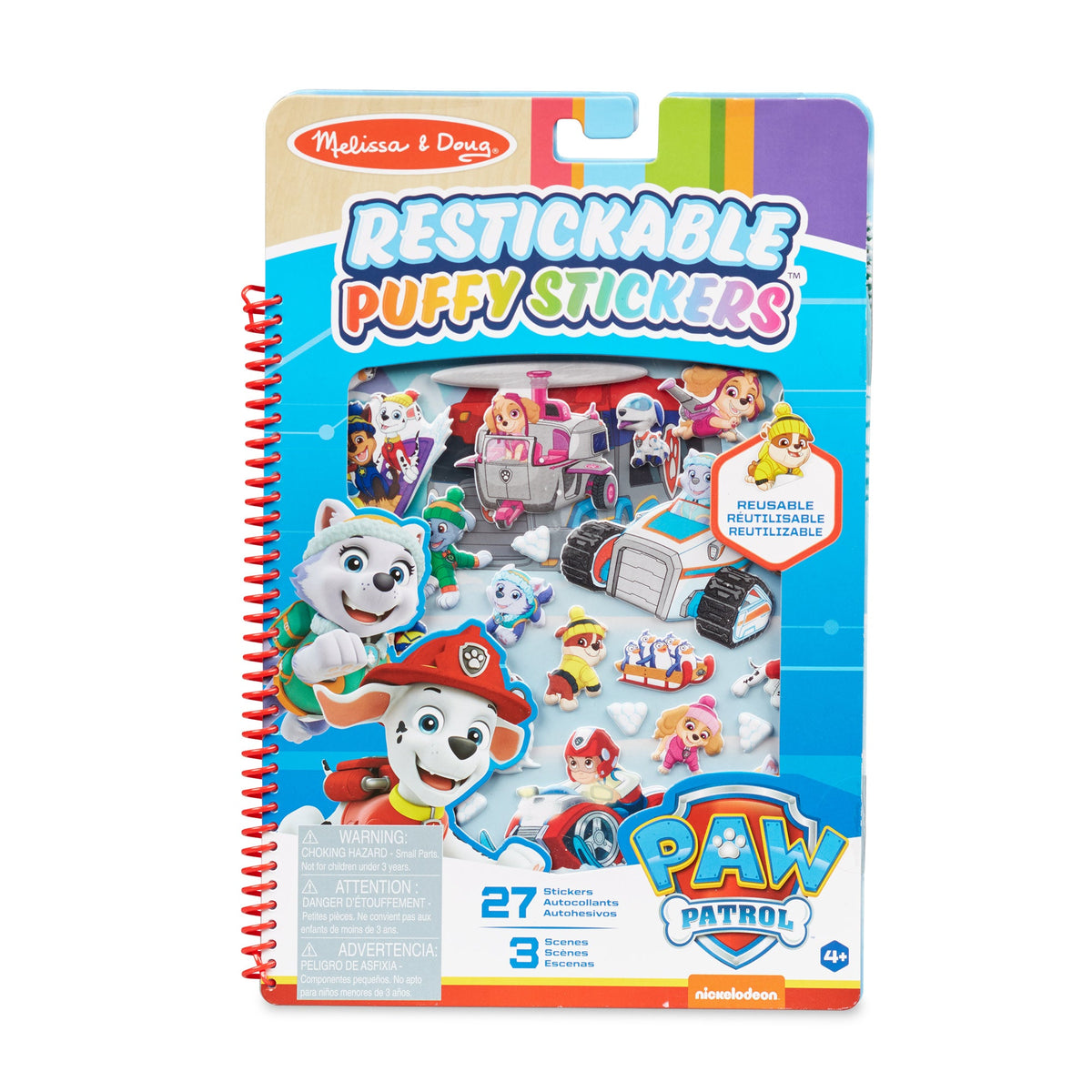 PAW Patrol Restickable Puffy Stickers -  Jake's Mountain S5