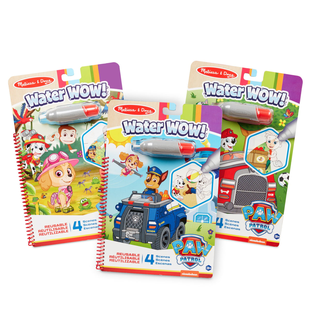 PAW Patrol Water Wow! 3-Pack - Skye, Chase, Marshall Water Reveal Pads T5