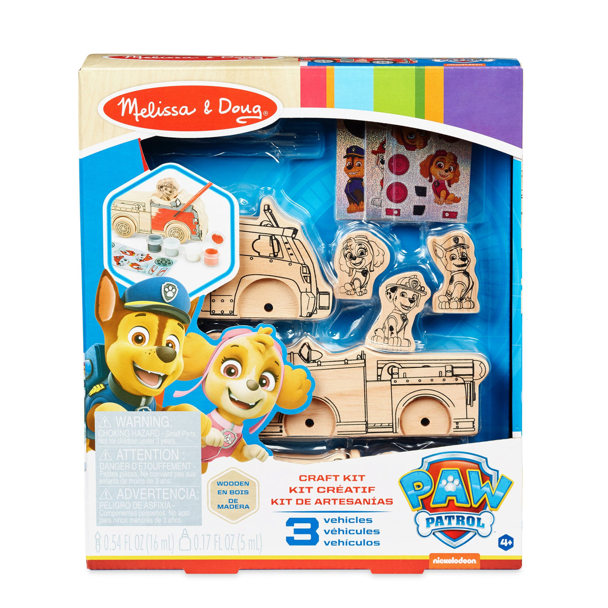 PAW Patrol Wooden Craft Kit - Vehicles D9