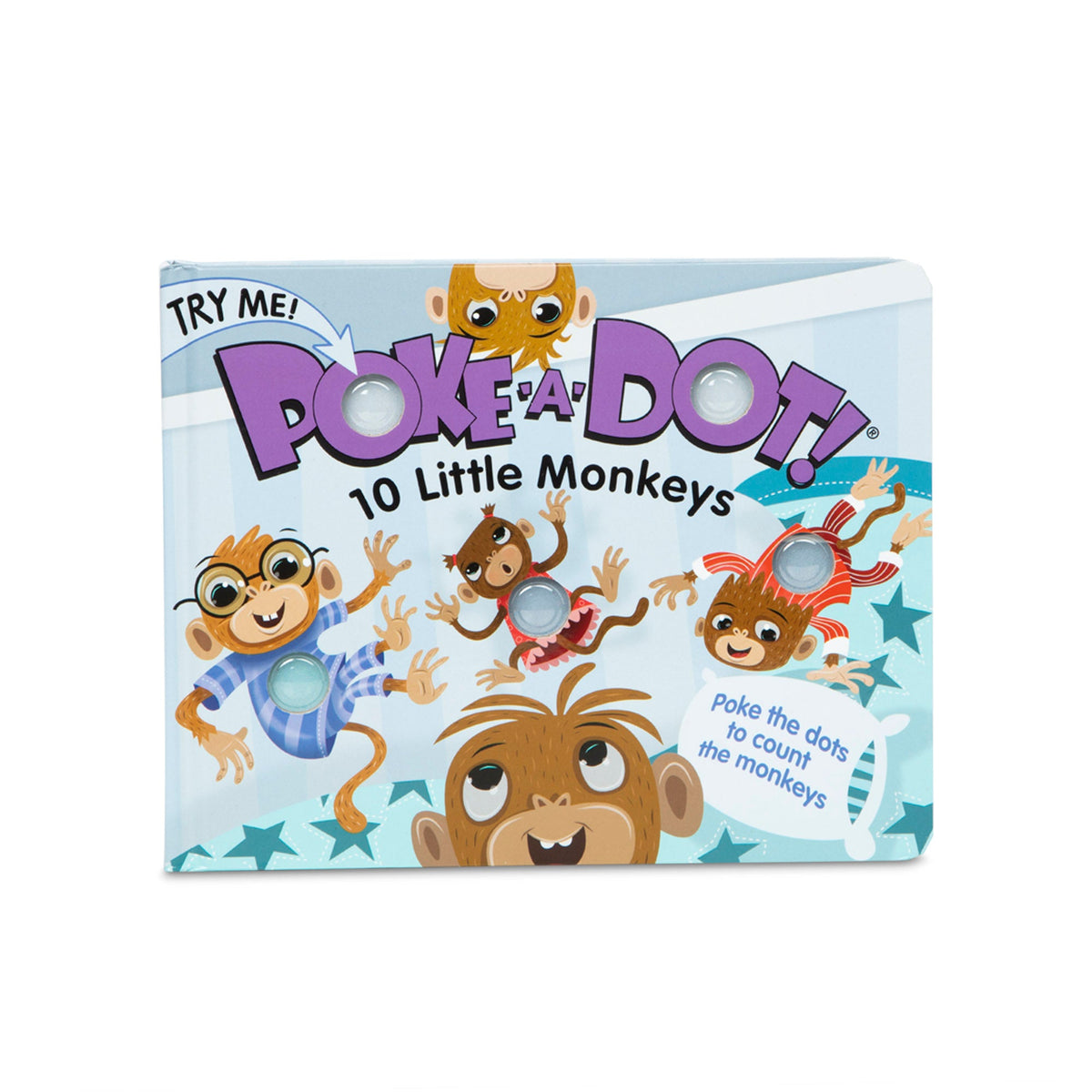 Poke-a-Dot: 10 Little Monkeys Board Book V9