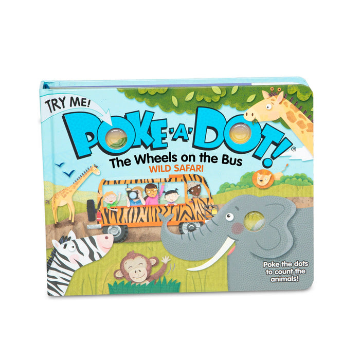 Poke-a-Dot: The Wheels on the Bus Wild Safari Board Book R4