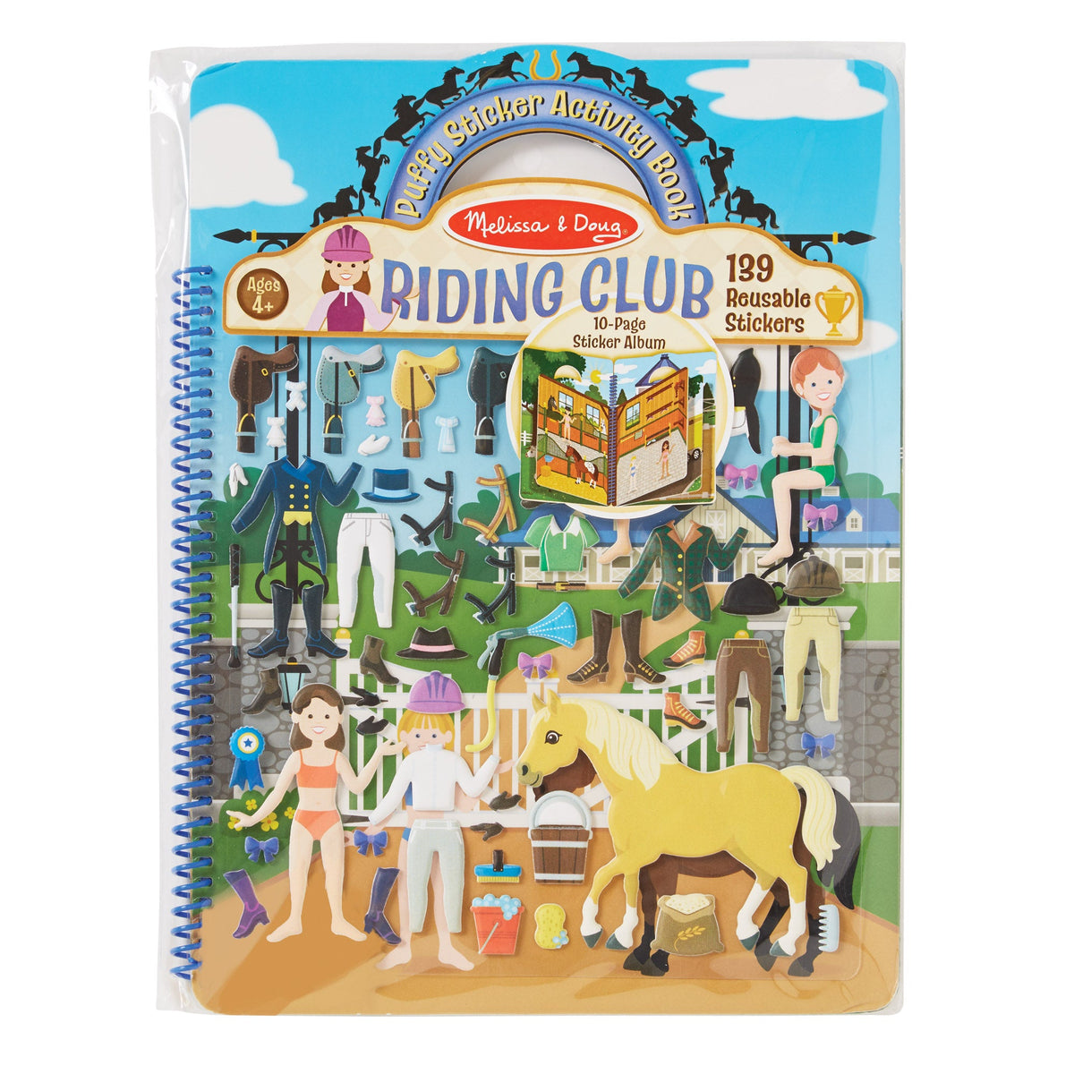 Puffy Sticker Activity Book - Riding Club H3