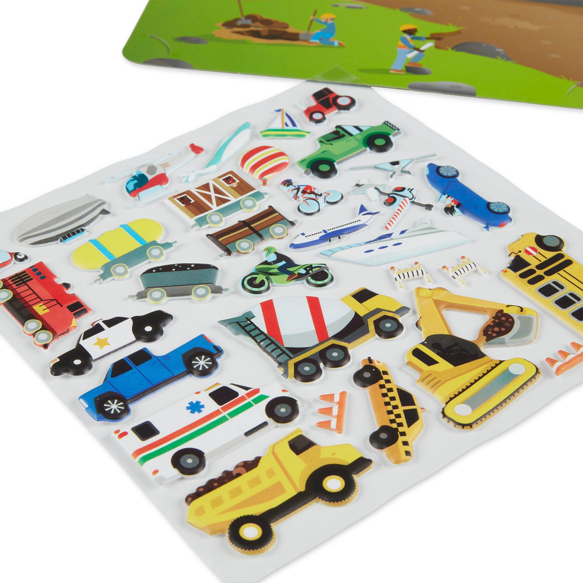 Puffy Sticker Play Set - Vehicles D8