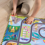Race Around the World Tracks Floor Puzzle - 48 Pieces B9