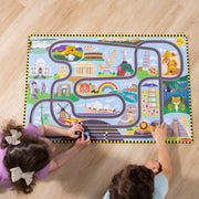 Race Around the World Tracks Floor Puzzle - 48 Pieces E1