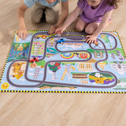Race Around the World Tracks Floor Puzzle - 48 Pieces E1