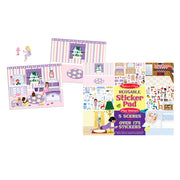 Reusable Sticker Pad Bundle - Fairy, Princess, Dress-Up, and Play House X4