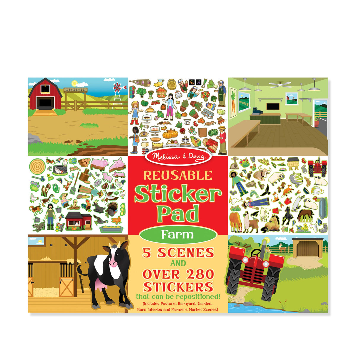 Reusable Sticker Pad - Farm G6