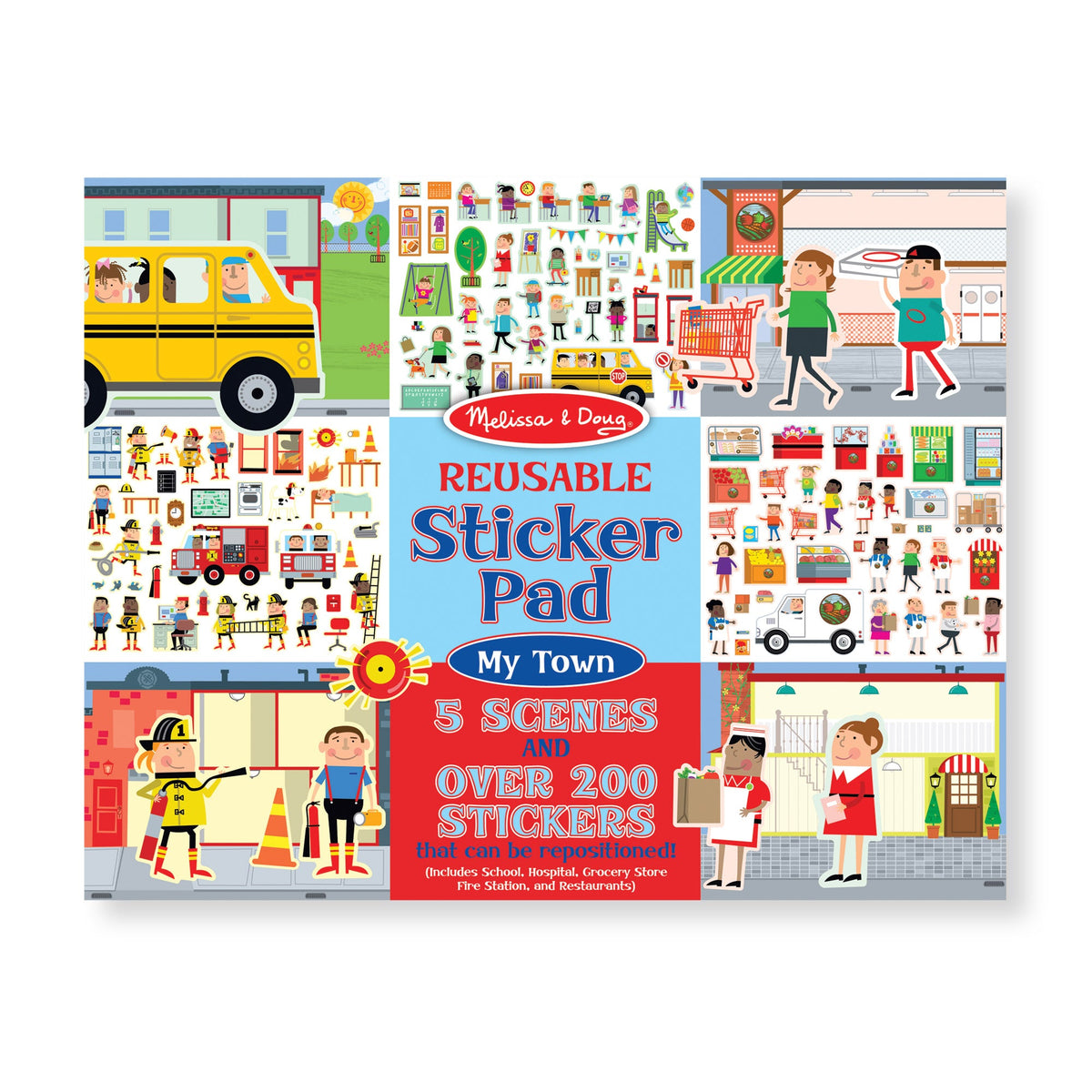 Reusable Sticker Pad - My Town G8