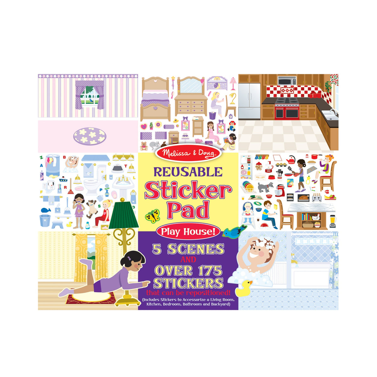Reusable Sticker Pad - Play House! U9
