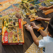 Safari Floor Puzzle - 100 Pieces X9
