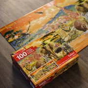 Safari Floor Puzzle - 100 Pieces X9