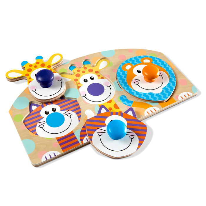 Safari Jumbo Peg Puzzle - 3 Pieces E6