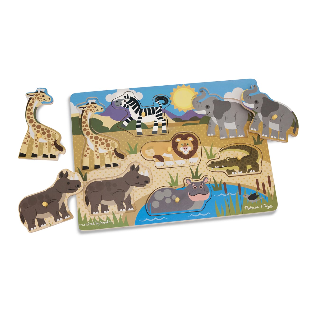 Safari Peg Puzzle - 7 Pieces F5